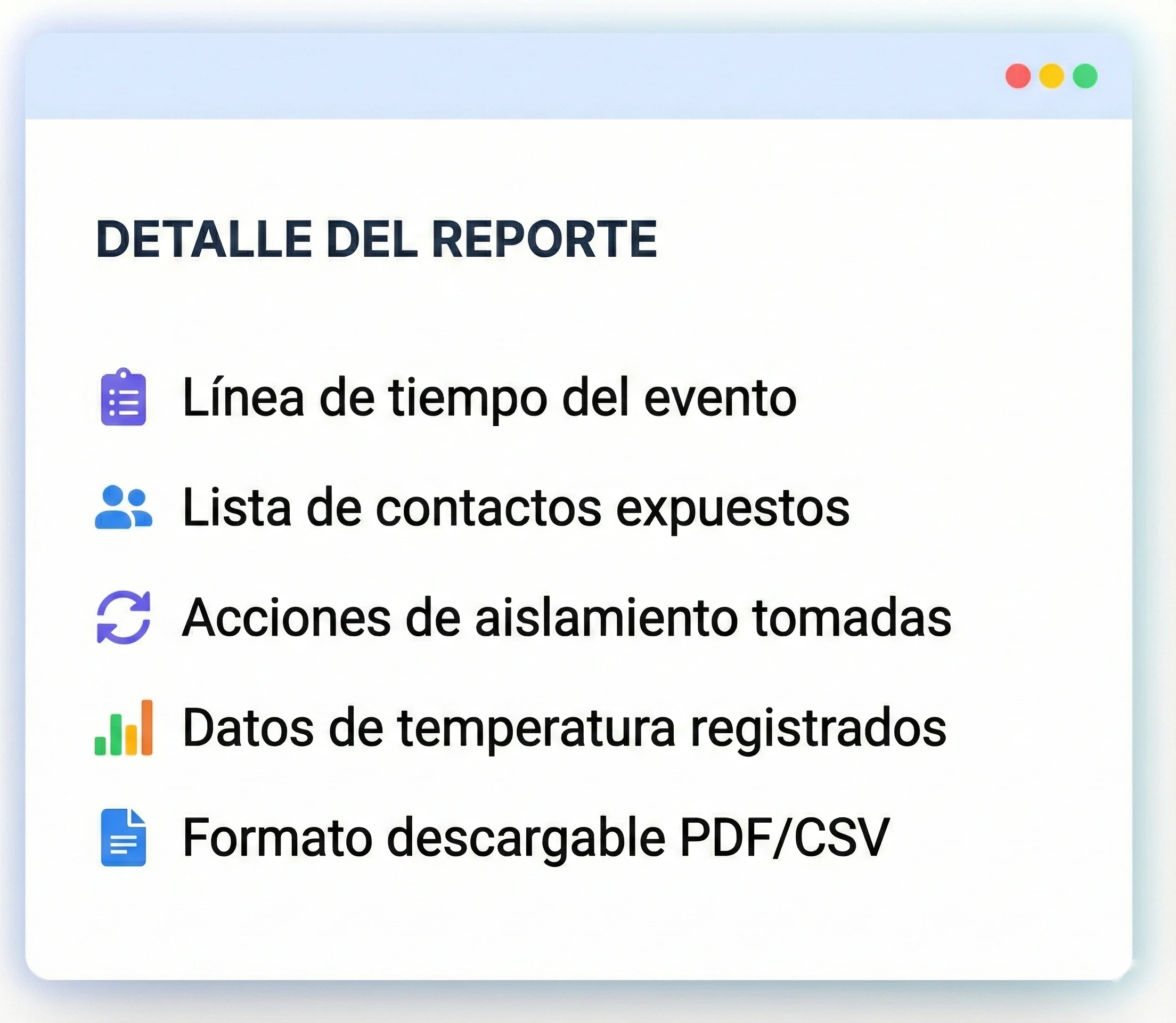Flujo automático de protocolo de aislamiento